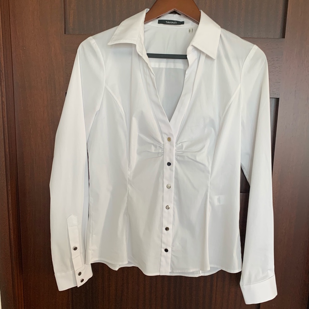 Tahari Button Down Blouse